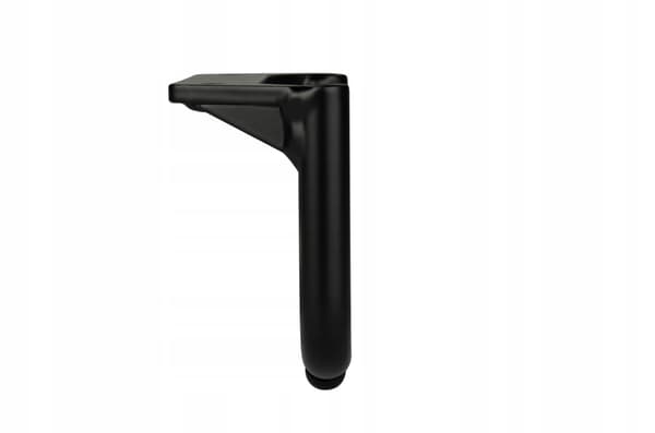 Sort metalmøbelben TIL sofaer, divaner, skabe, rund, stærk, loft 9 CM