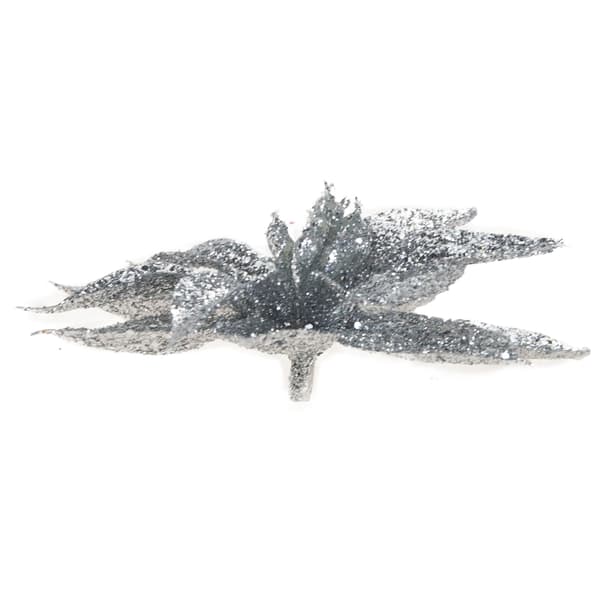 TG69142-2 JULKRANS MED SILVERGLITTERBLOMMOR