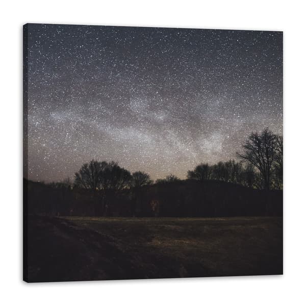 Lærredstryk Rummet Stjernehimmel 40x40 cm