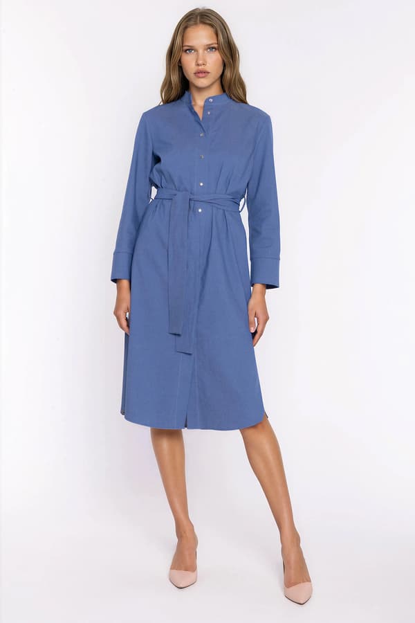 Jeansklänning - blå denim 38