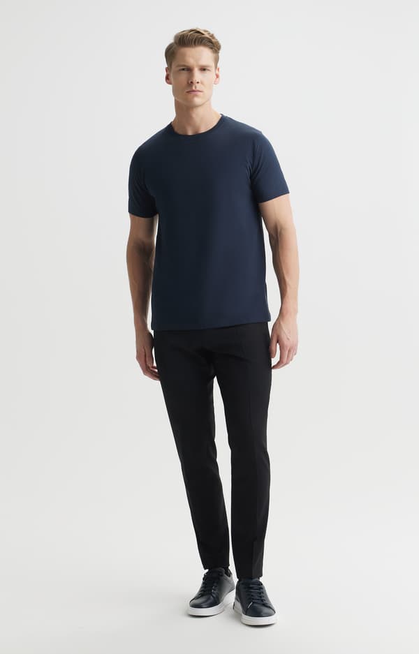 Ensfarvet t-shirt M