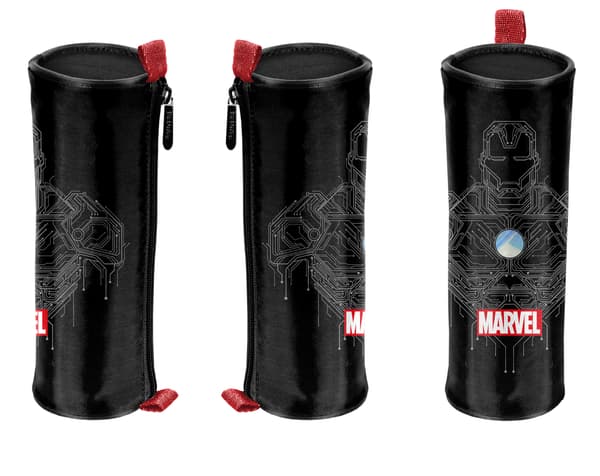 Marvel svart pennfodral för skolor
