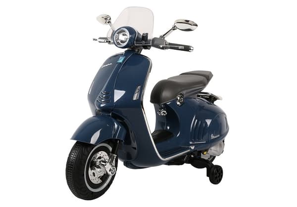 Vespa GTS 300 Mini Batteriscooter för Barn LED Ljusblå