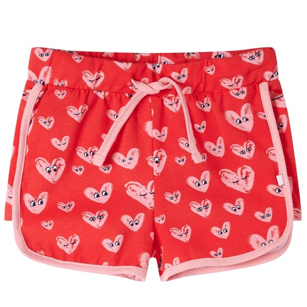 Børneshorts med snøre, røde, 140
