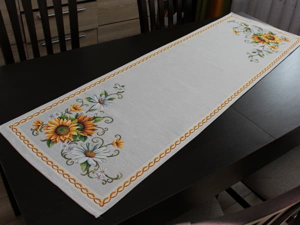 Gobelängbordslöpare 42x140 "Solrosor"