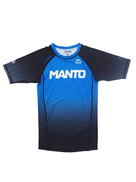 Manto Rashguard Herr Kortärmad Rank Blå M