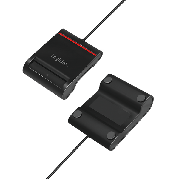 Smart ID smart chipkortlæser LogiLink USB 2.0 Understøtter eID, ePUAP, e-deklarationer Windows og Mac OS Plug & Play