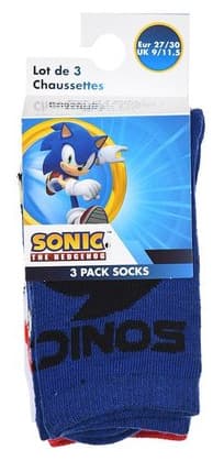 Sonic drenge strømper 3-pak 23/26