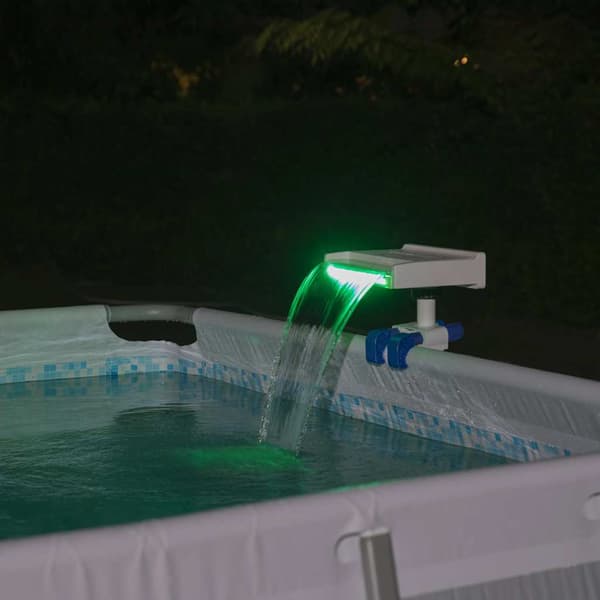 Bestway Flowclear lugnande poolvattenfall med LED-belysning