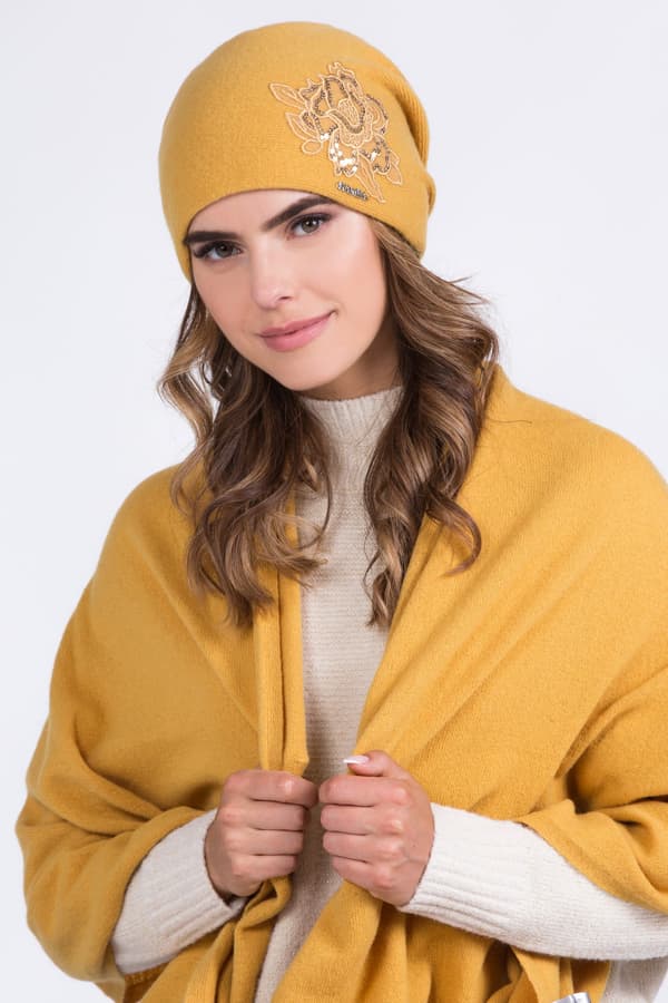 LAJLA damhatt, senapsfärgad