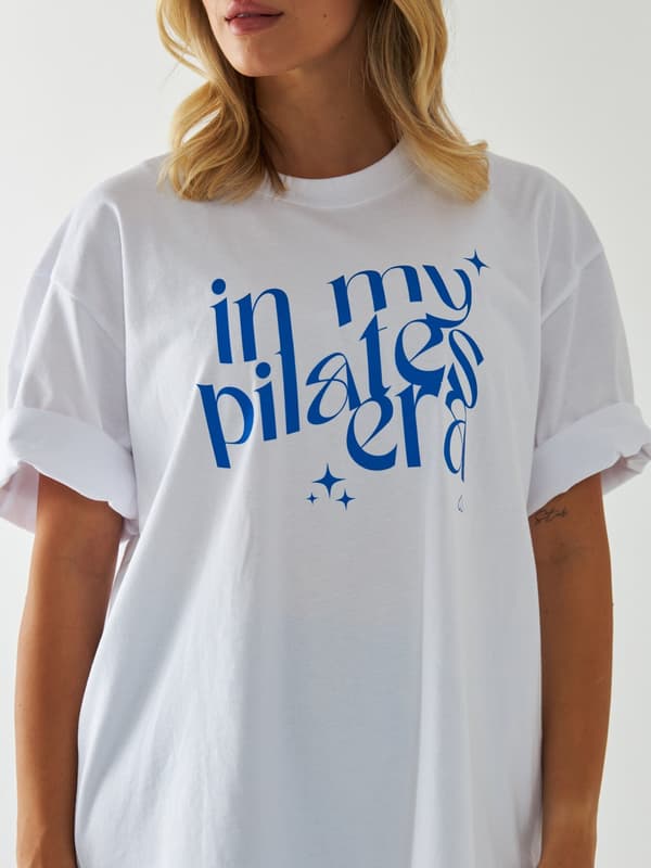 T-shirt i min pilates-æra - Blå