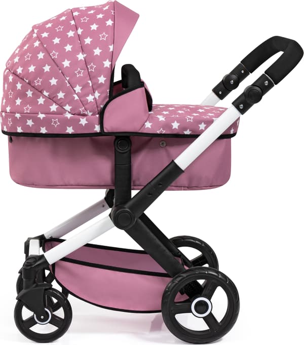 Bayer Design Xeo 2 i 1 dockvagn rosa 17076AB