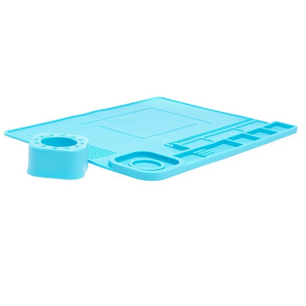Antistatisk silikonemåtte 40x30 cm blå