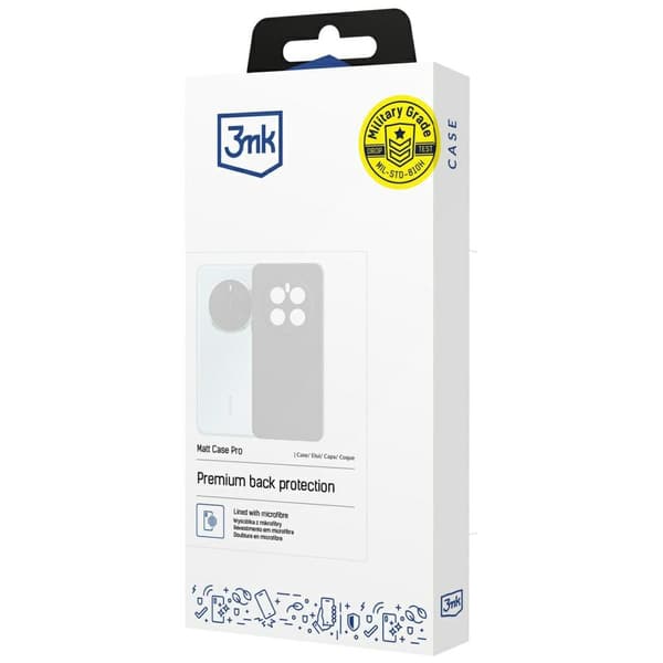 3MK Matt Case Pro för iPhone 13, svart