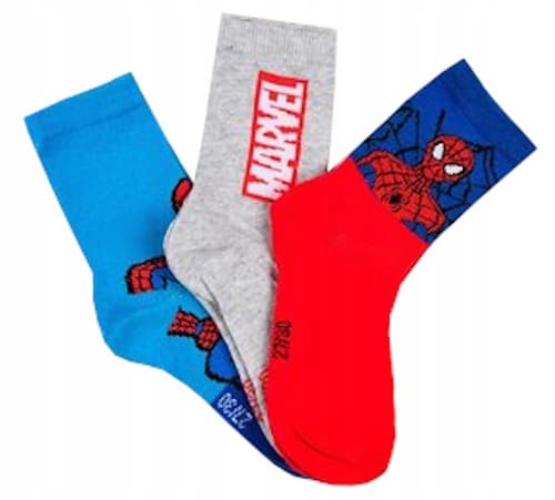 Spider-Man fodstrømper til drenge 3-pak 31/34