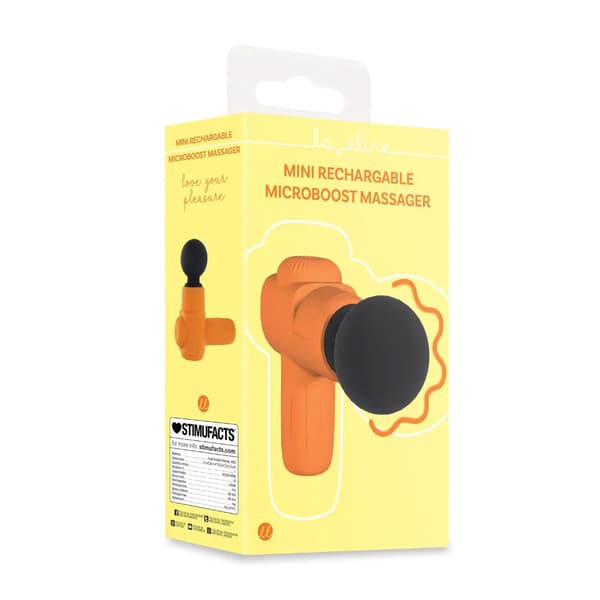Mini uppladdningsbar Microboost-massageapparat - Orange