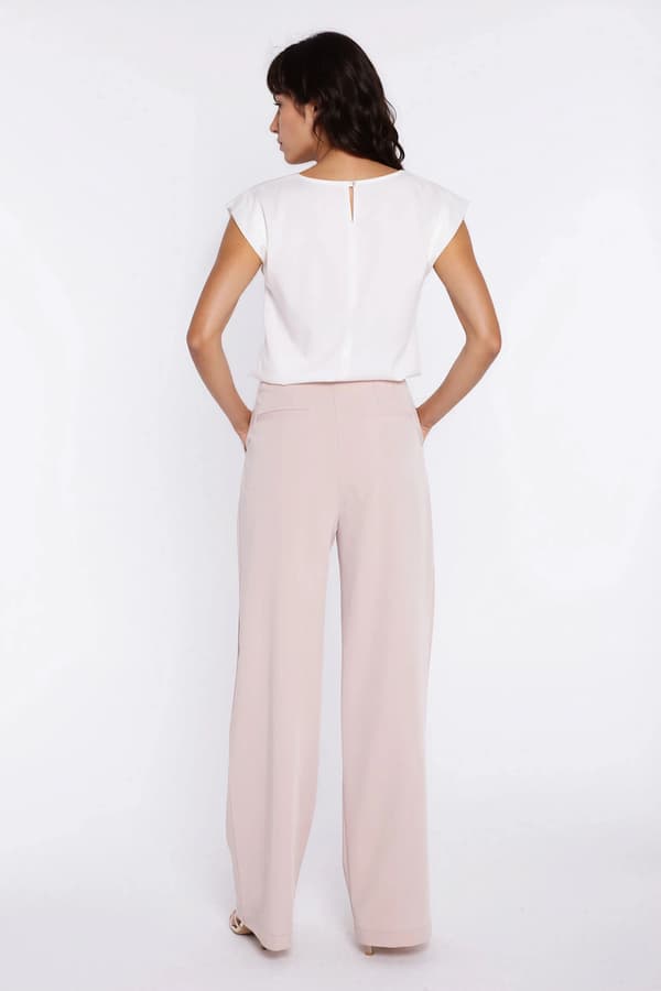 Blus med kimonoärm - ecru 38