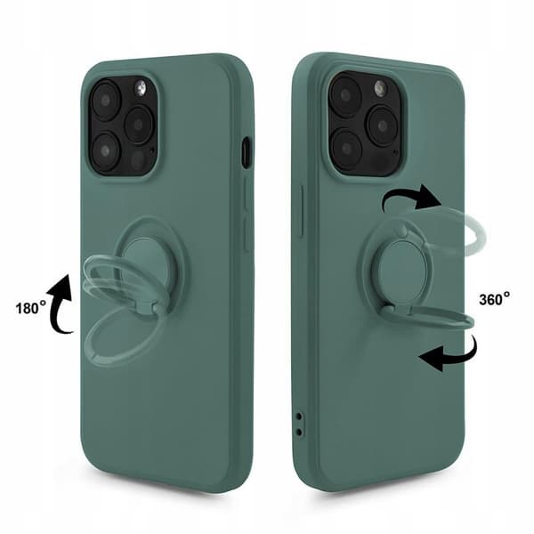BAKSIDAN MED RING GRÖN IPHONE 13 PRO MAX + GLAS