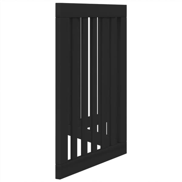vidaXL foldbar hundegitter, 3 paneler, sort, 150 cm
