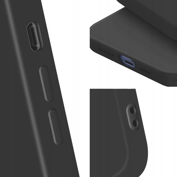 Etui til Xiaomi Redmi Note 11T Pro - Sort silikone cover + 9H glas