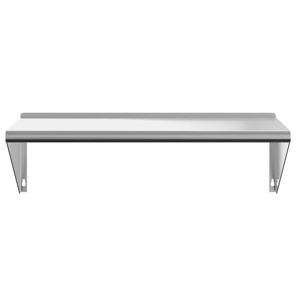vidaXL vægreol 100x45x31 cm sølv rustfrit stål