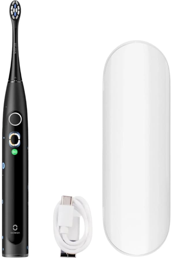 Oclean X lasten sähköhammasharjasetti musta