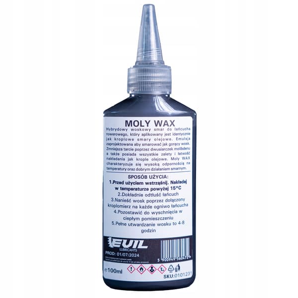 MOLY WAX EVIL SMØREMIDDEL 100 ml KEDDELVASK MED MOLYBDENDISULFID MoS2