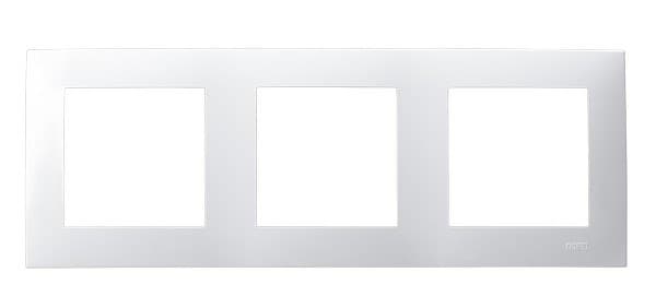 Tredobbelt bezel - hvid, safir