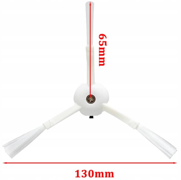 4x sidebørster til Roborock S50, S55, S5, S6, S7, S8, E4, E5, Q5, Q7, Q8