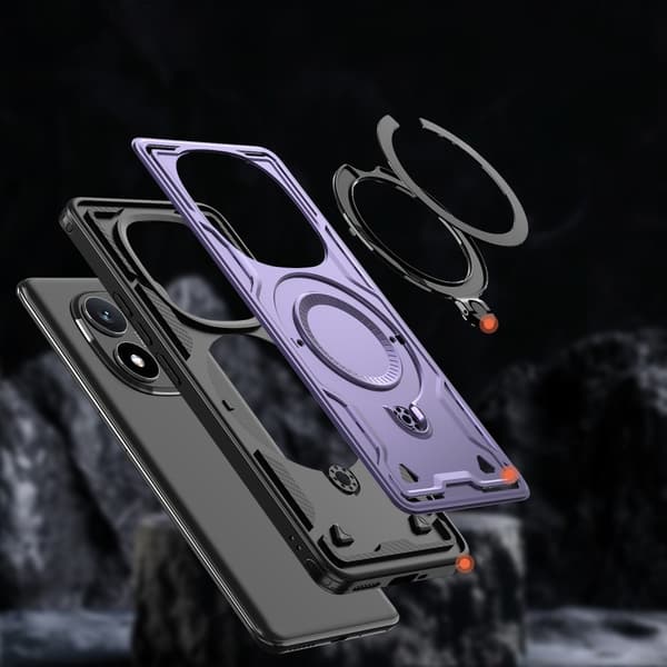 Etui til Xiaomi Redmi Note 14 Pro+ 5G, Militær MagSafe, lilla