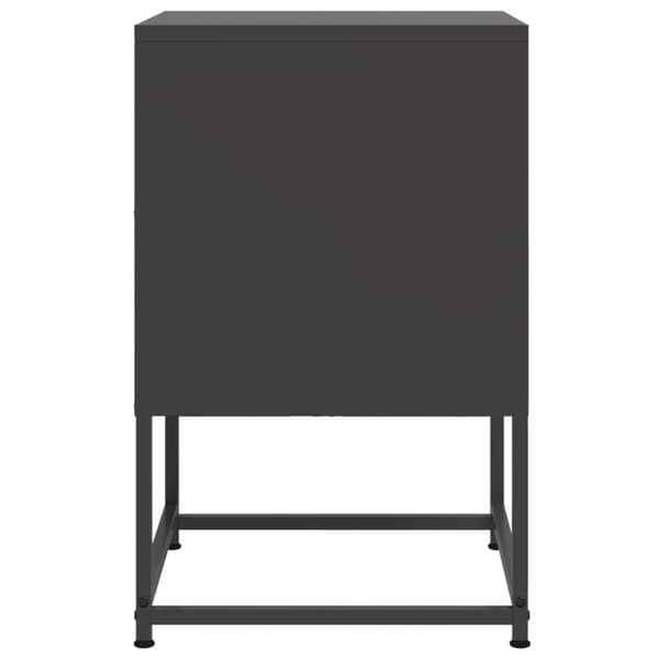 vidaXL sengebord sort 36x39x60,5 cm stål