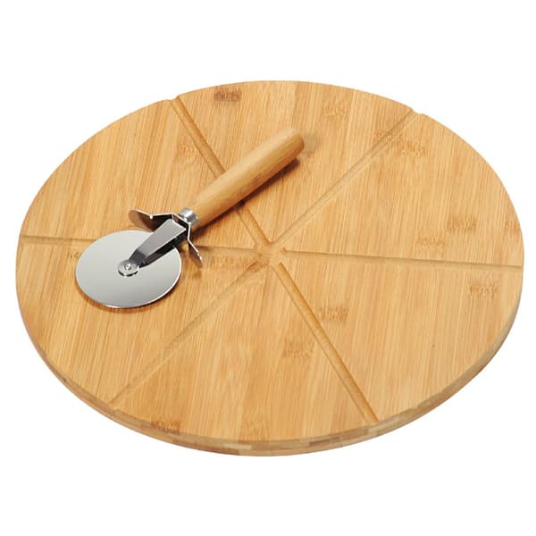 Pizzabræt med kniv 32 cm