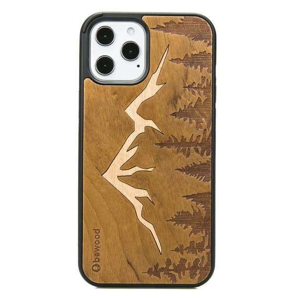 Træcover til iPhone 12 Pro Max MOUNTAINS IMBUIA