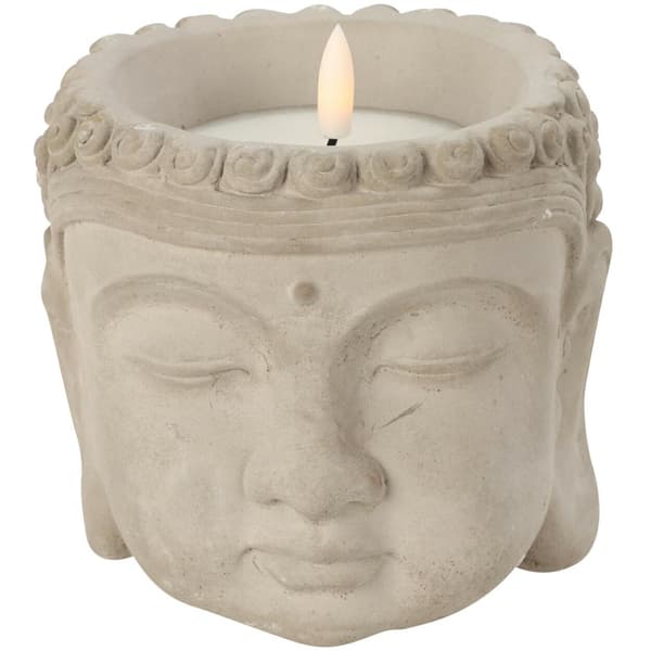 Buddha hoved LED lys 13,5xh13 cm