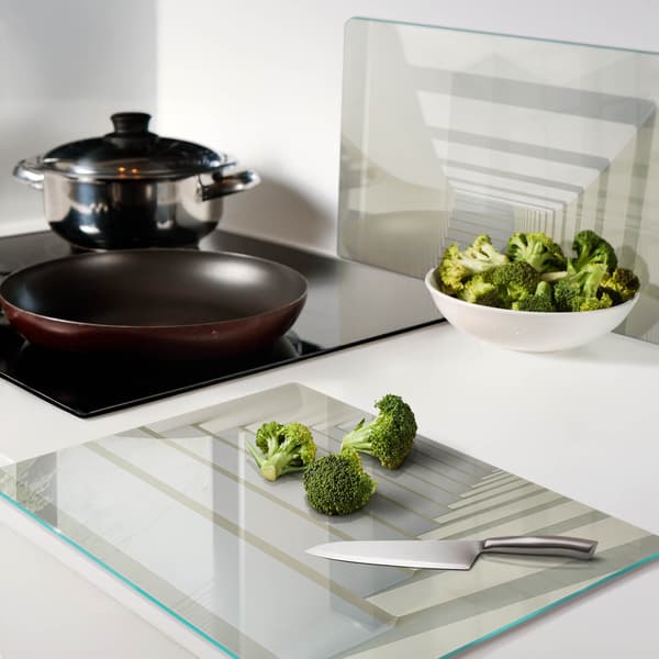 Dekorative glasplader til servering af snacks i korridor 2x40x52 cm
