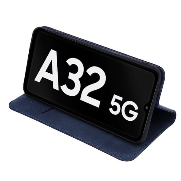 Læderpung til Samsung Galaxy A32 5G, Mørkeblå