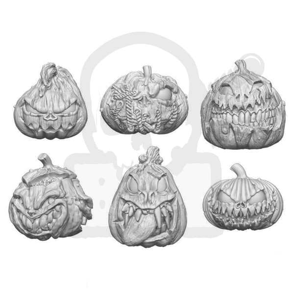 GSTU505510 Stor Killer Pumpkins Resin Set