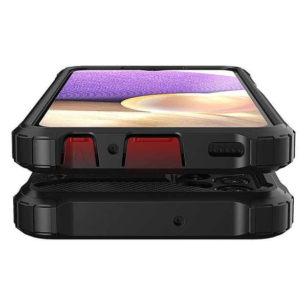 Samsung Galaxy A73 Hybrid Pansercover - Sort