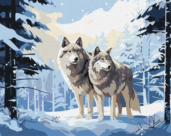 Maleri efter tal - Dedikation 40x50cm
