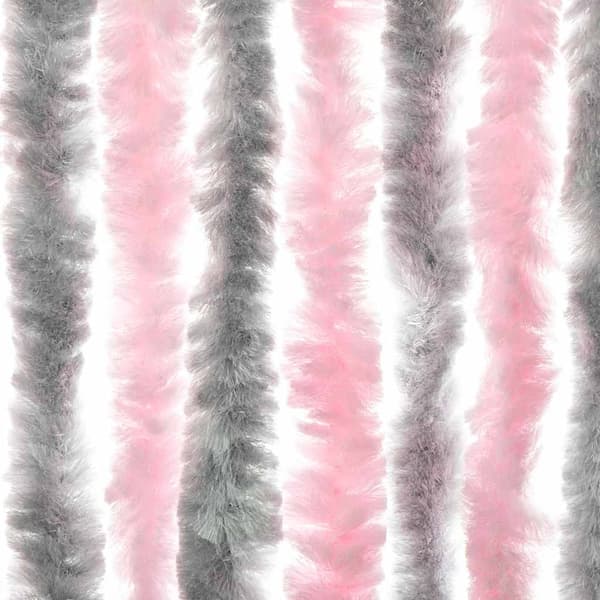 vidaXL Flugnät silverrosa 56x185 cm chenille