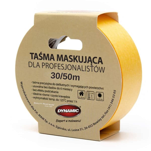Washi Dynamisk Guld Maskeringstejp Precision 6 Månader 30mm 50m Klippbar