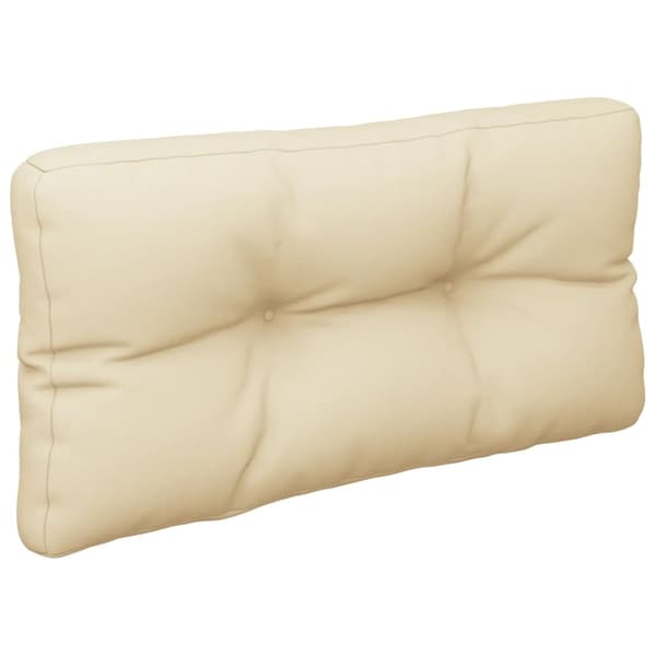 vidaXL Pallsoffkuddar, set om 2, beige, tyg