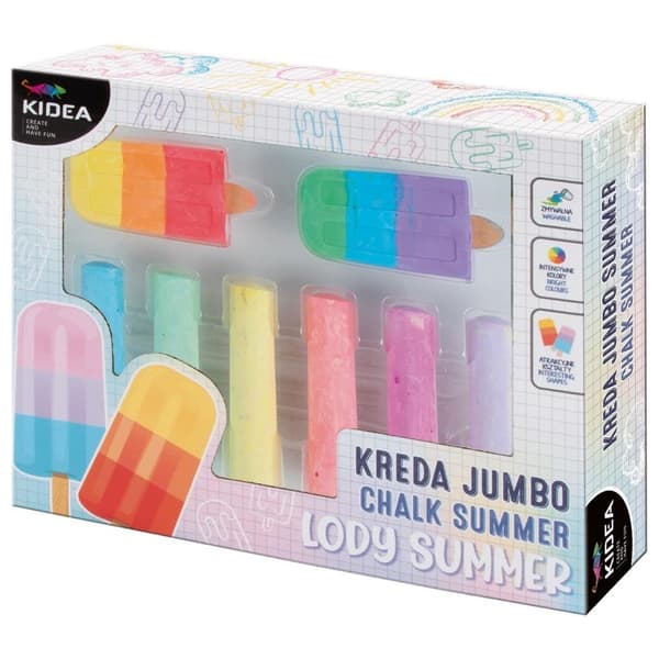 Jumbo iskremkridt sommer 8 stk. KIDEA