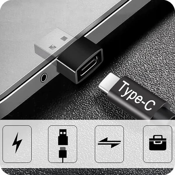 OTG-adapter fra USB-C til USB A, USB-A til USB-C TYPE-C konverter