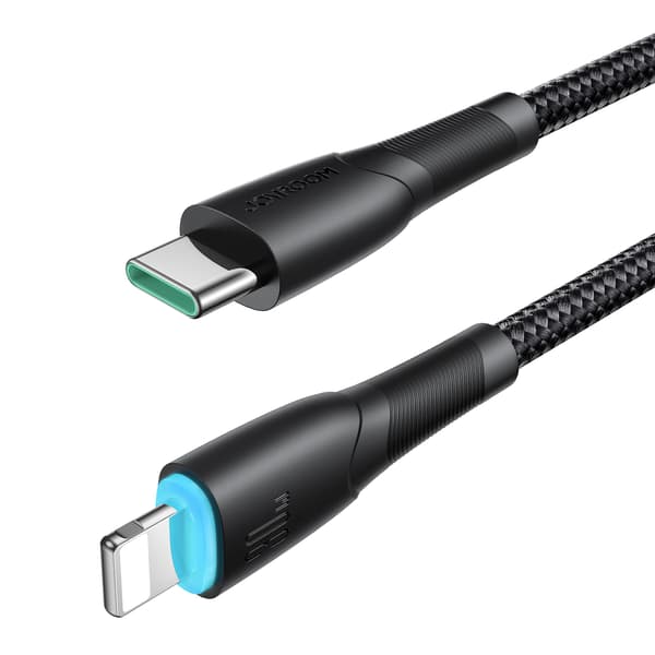 Kabel til iPhone Starry Series USB-C - Lightning 30W 1m sort