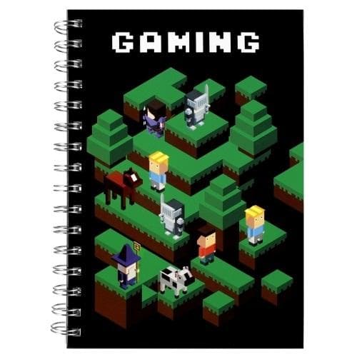 A5 Pixel Game spiralnotesbog