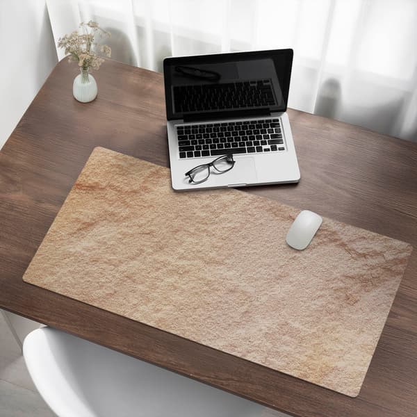 Modern skrivebordsmatte til distancearbejde, sandstensstruktur, 100x50 cm