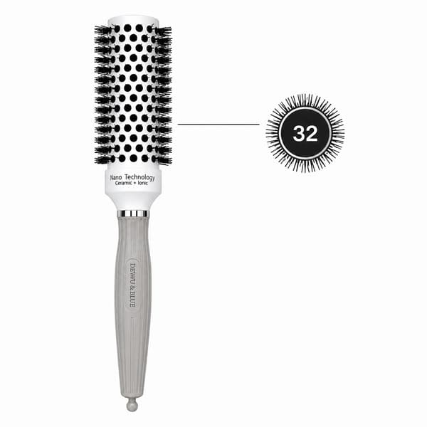 Keramisk termisk borste för styling med jonisering 32 mm NANO techno