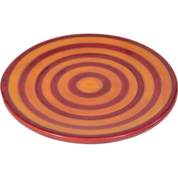 Randig keramiktallrik 25 cm