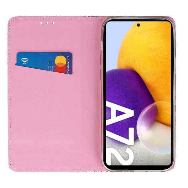Plånboksfodral för Samsung Galaxy A72 5G / A72 LTE, Löv